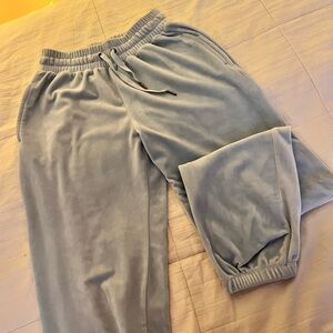 Forever 21 Sky Blue Velour sweatpants